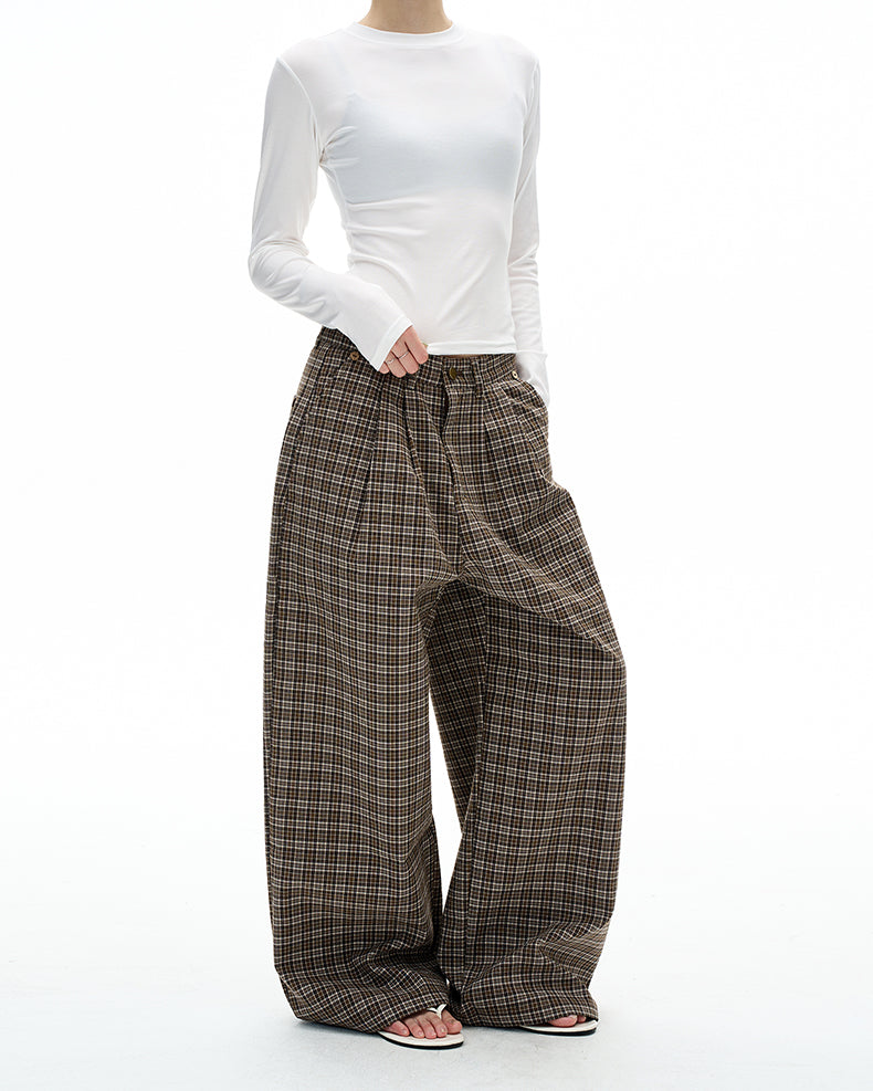 MADWITCH PLEAT TWEED PANTS #C950