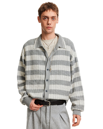 MADWITCH STRIPE LAZY CARDIGAN #68966