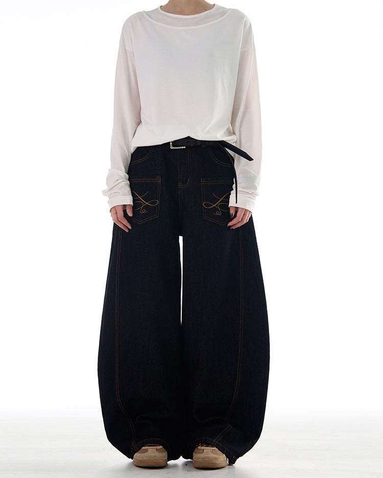 MADWITCH REVERSED FRONT AND BACK DENIM JEANS #NB128