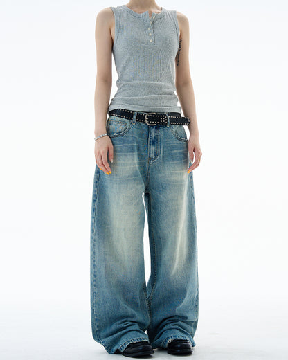 MADWITCH HIGH-STREET WIDE LEG JEANS #CK9677