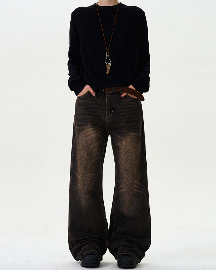 MADWITCH RETRO FLARED JEANS #G903
