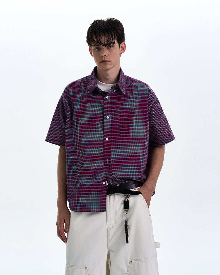MADWITCH VINTAGE PLAID SHIRT #CR223