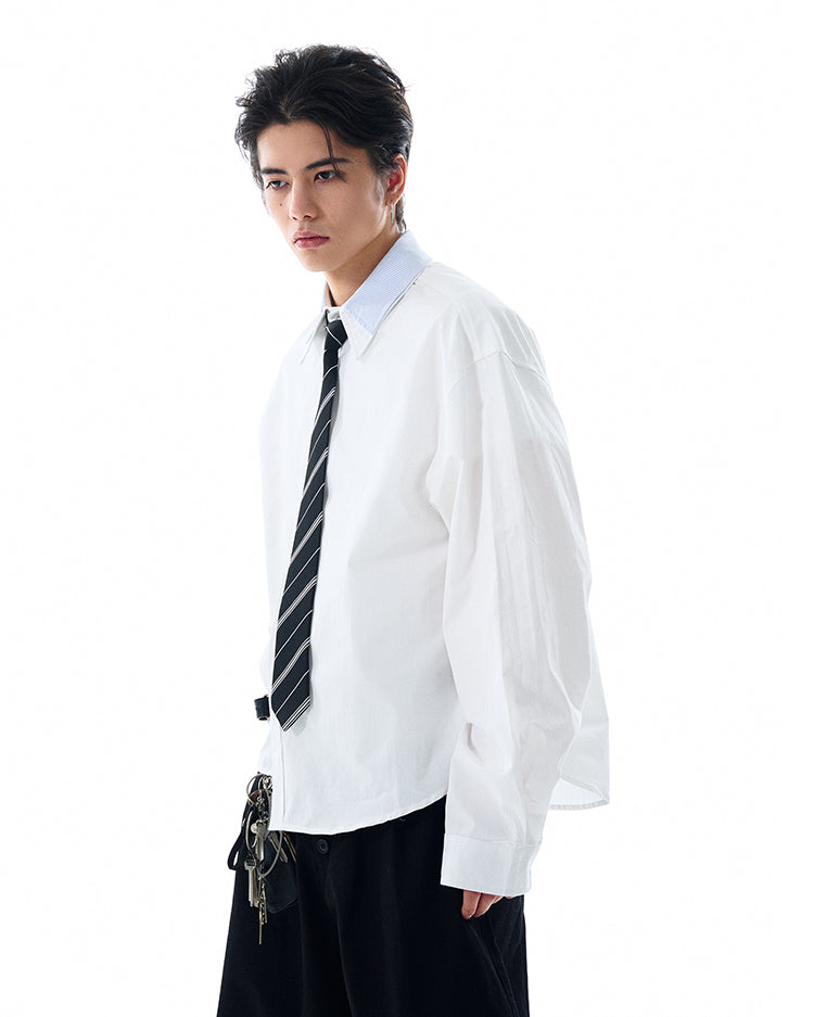 MADWITCH LOOSE SOLID COLOR SHIRT #RC140