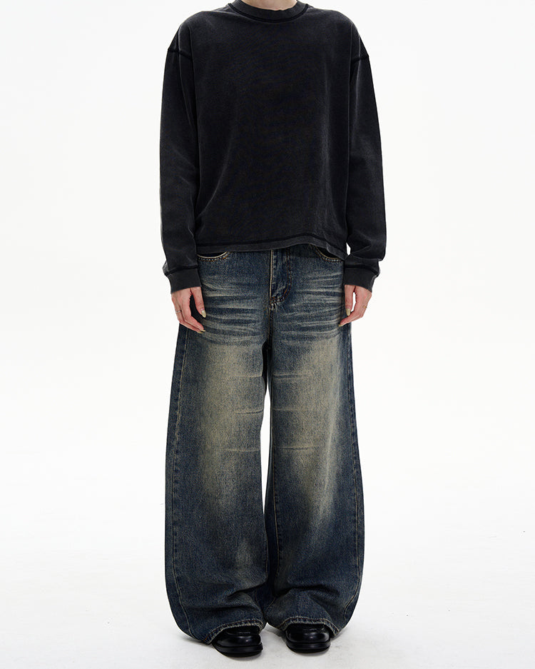 MADWITCH VINTAGE WIDE JEANS #8612