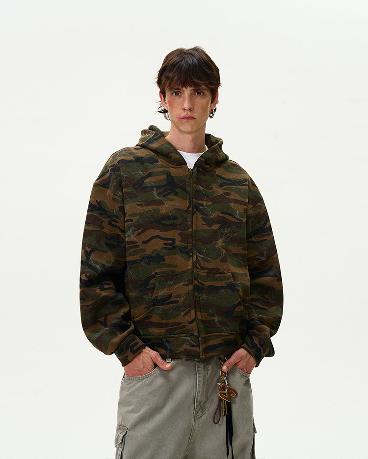 MADWITCH CAMO HOODED SWEATSHIRT #L373