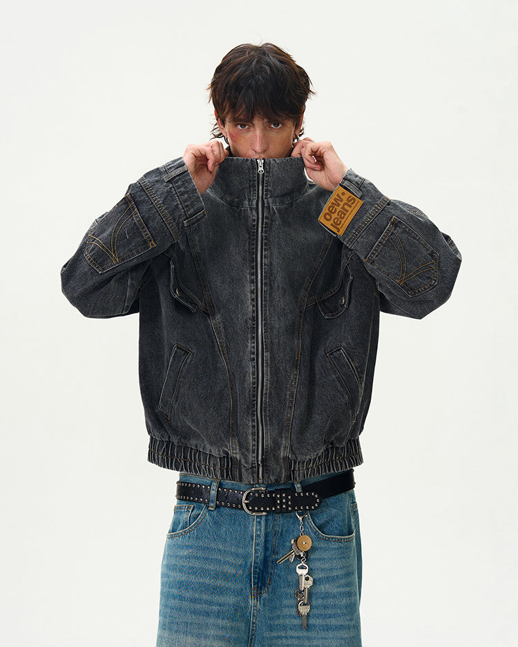 MADWITCH WASHED DENIM JACKET #G6471