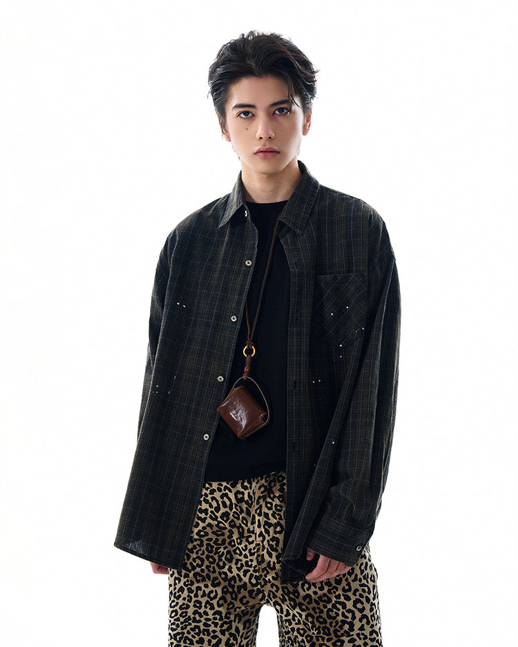 MADWITCH SPRING PLAID SHIRT #CS99