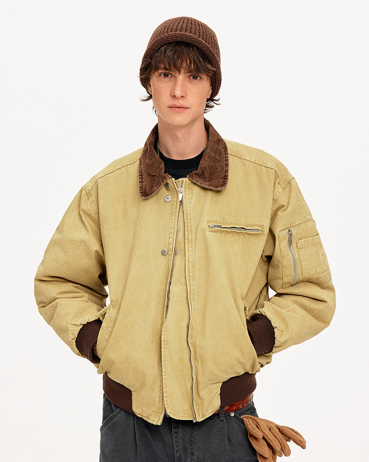 MADWITCH COLORBLOCK WORKWEAR BOMBER JACKET #CW1329