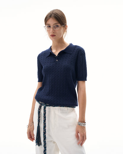 MADWITCH KNIT POLO TSHIRT #YF901