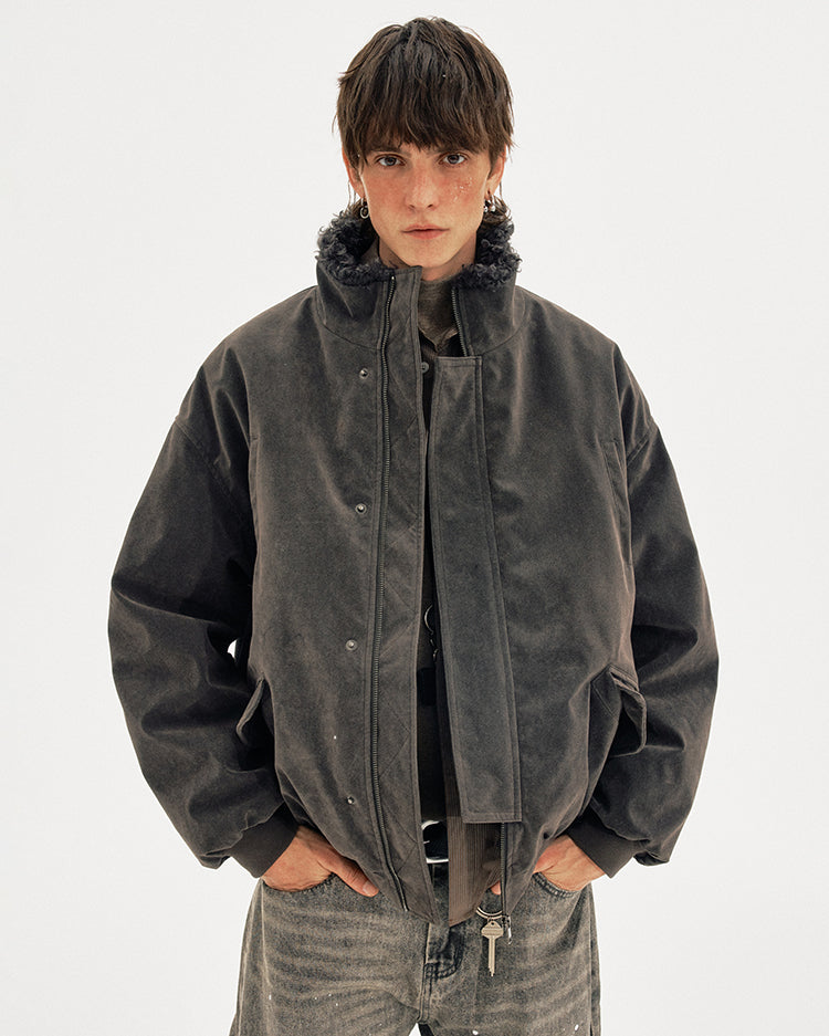 MADWITCH SUEDE SHEAR PARKA #AW25149