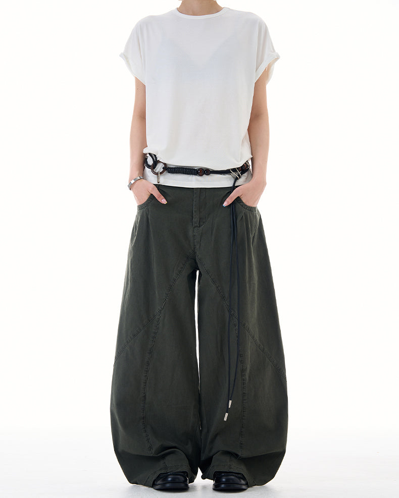 MADWITCH ASYMETRIC PANELED TROUSERS #CK6822