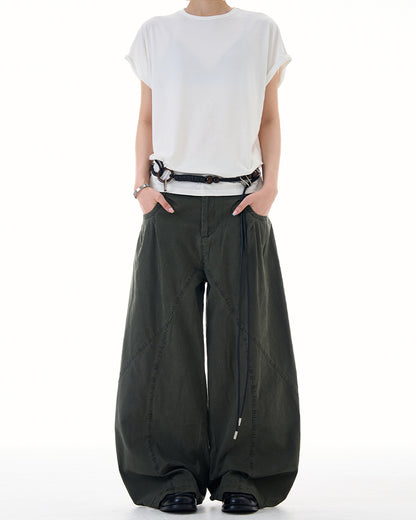 MADWITCH ASYMETRIC PANELED TROUSERS #CK6822
