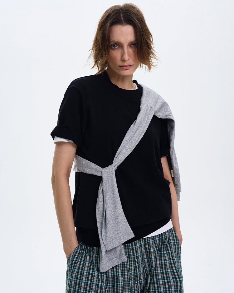 MADWITCH MINIMALIST CREW NECK CASUAL T-SHIRT #27331