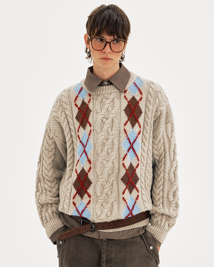 MADWITCH DIAMOND TWIST KNIT #AW25303