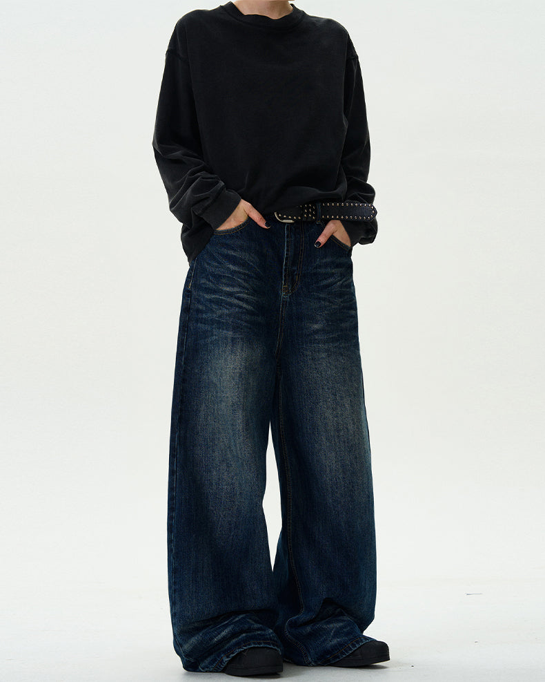 MADWITCH WASHED VINTAGE DENIM JEANS #FX059