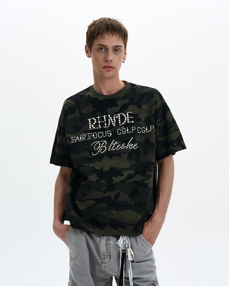 MADWITCH PEARL STUD TEE #L954