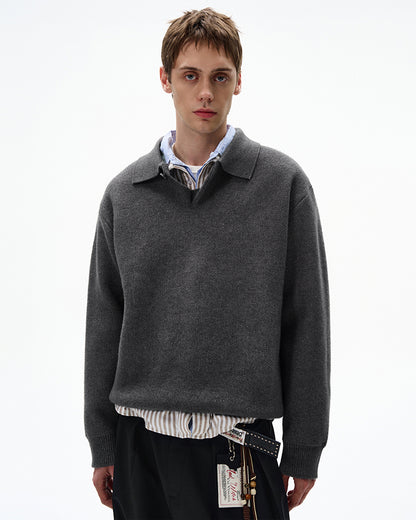 MADWITCH UNISEX KNITTED POLO SWEATER #6301