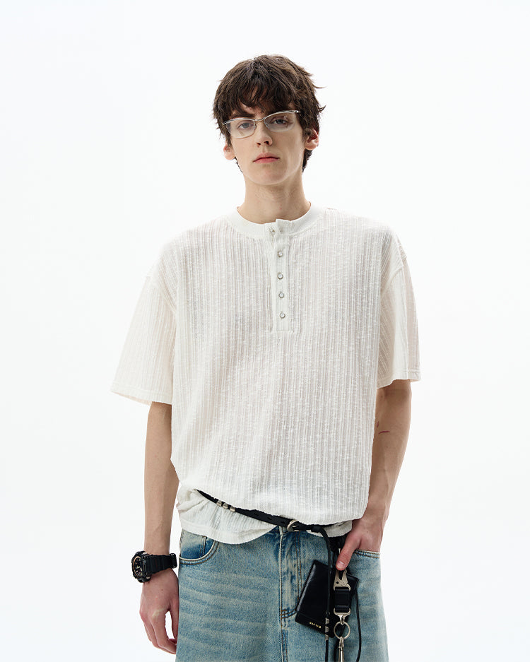 MADWITCH VINTAGE KNIT TEE #G1360
