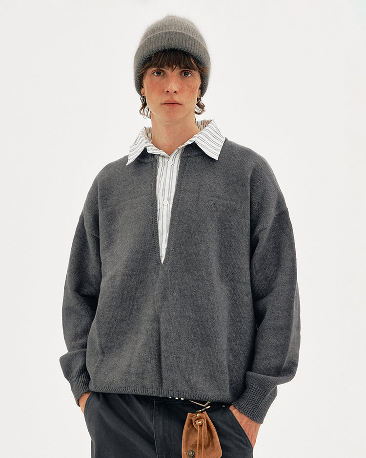 MADWITCH LAYER COLLAR SWEATER #1141