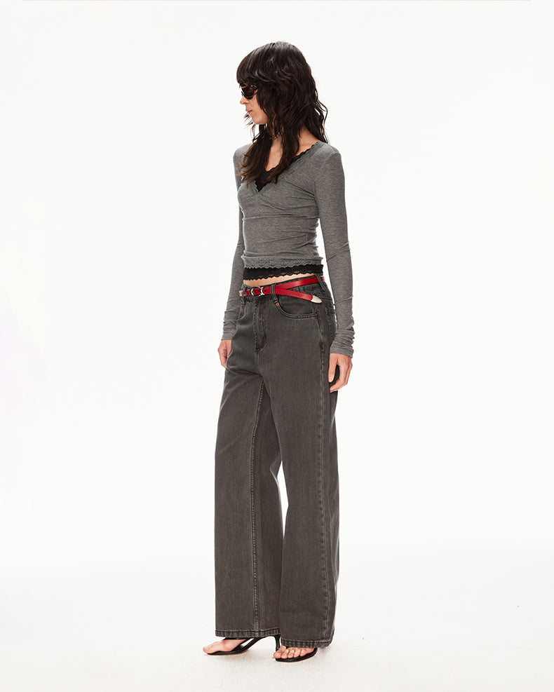 MADWIT FLARE STRAIGHT PANTS #GPC3601N