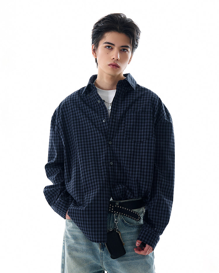 MADWITCH CASUAL PLAID SHIRT #G1100