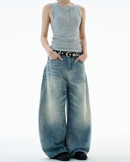 MADWITCH CLASSIC BAGGY FIT JEANS #G6870