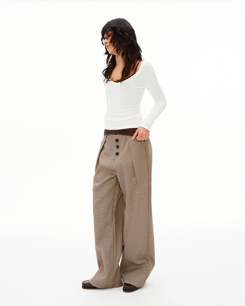 MADWIT HERITAGE DRAPED TROUSERS #CK6929