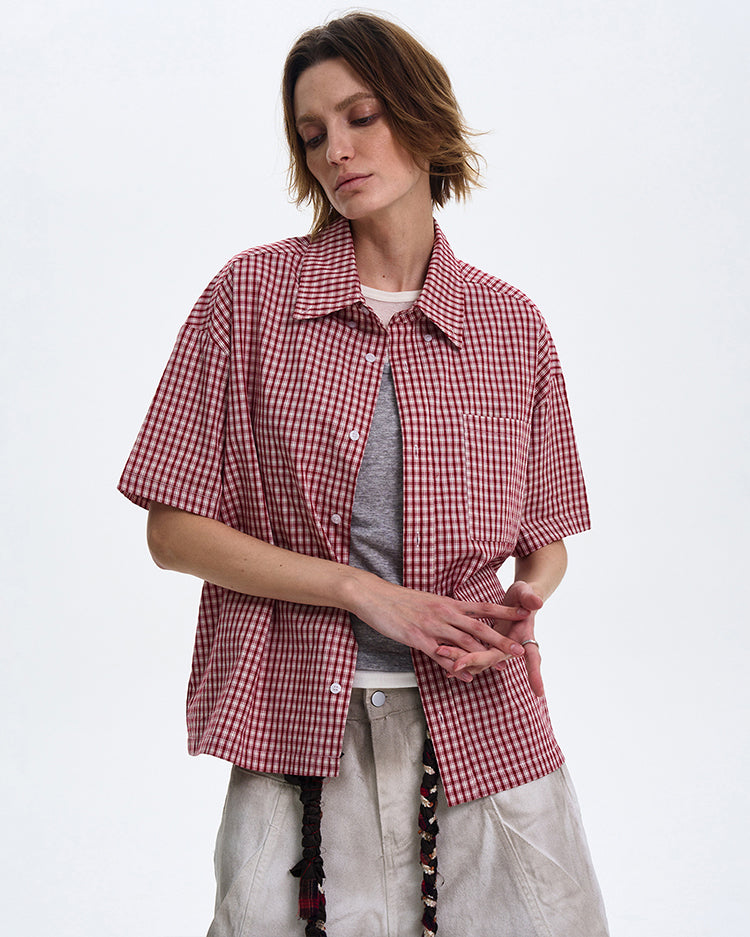 MADWITCH VINTAGE PLAID SHIRT #CR213