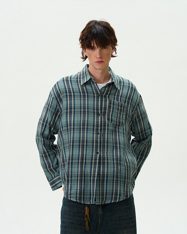 MADWITCH CASUAL CHECKERED SHIRT #8933