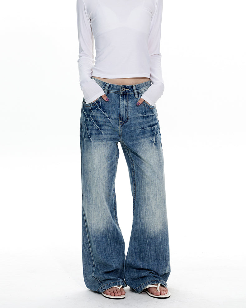 MADWITCH LIGHTNING WASH FLARE JEANS #CN5561