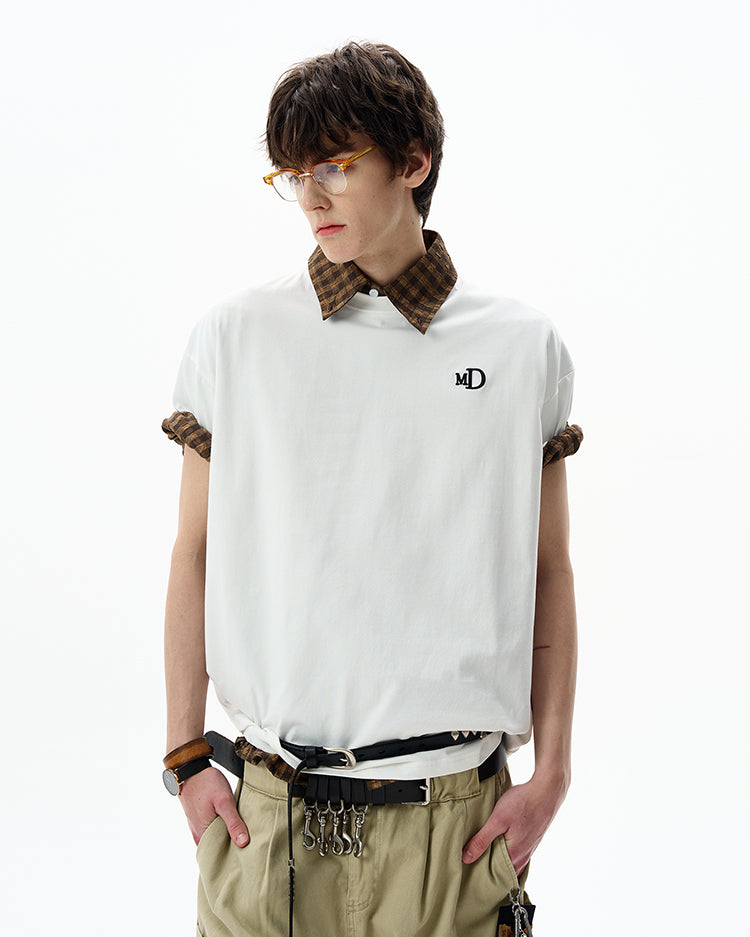 MADWITCH EMBOSSED PRINT TEE #MD4300