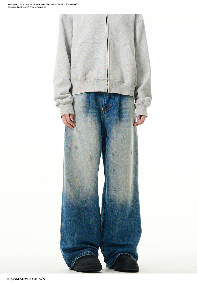 MADWITCH WASHED DENIM JEANS #K5236