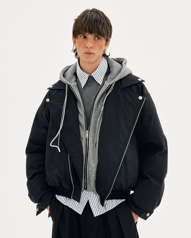 MADWITCH FAUX CROP PARKA #M068