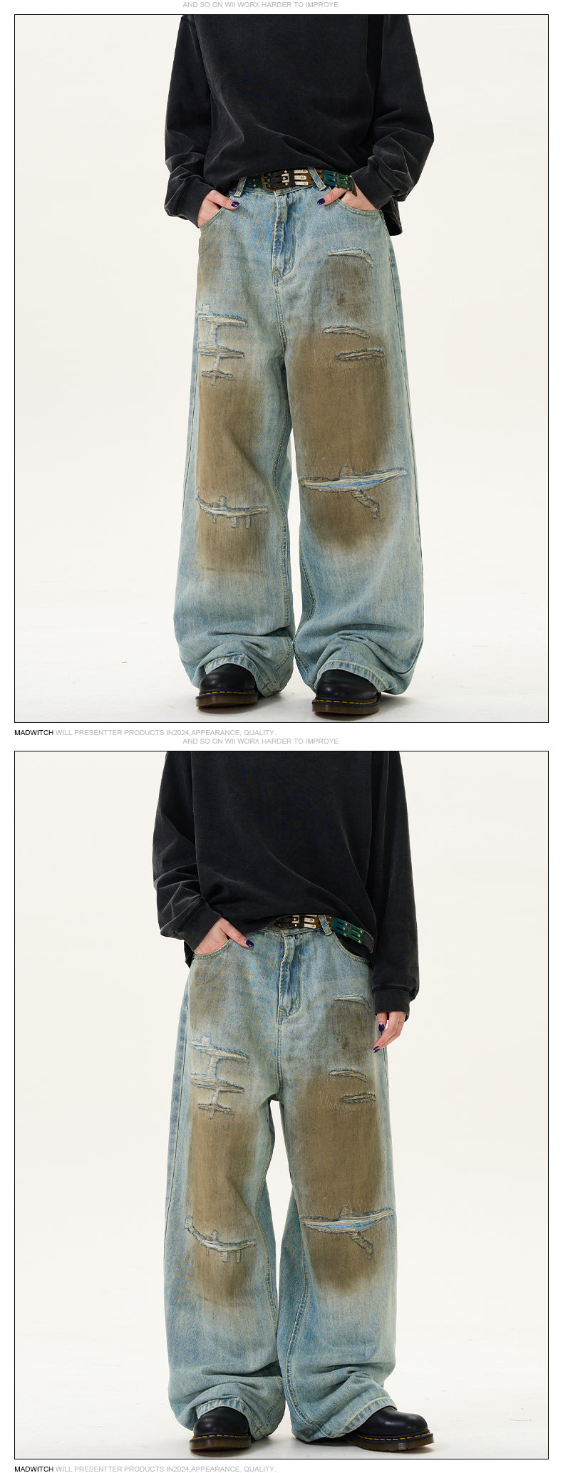 MADWITCH DIRTYFIT HIGH STREET JEANS #D1626