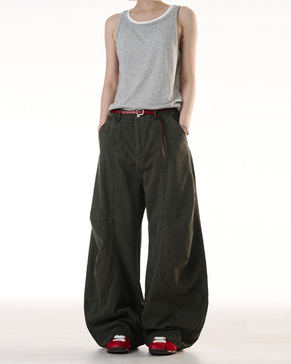 MADWITCH HIGH STREET WIDE LEG PANTS #CK6688