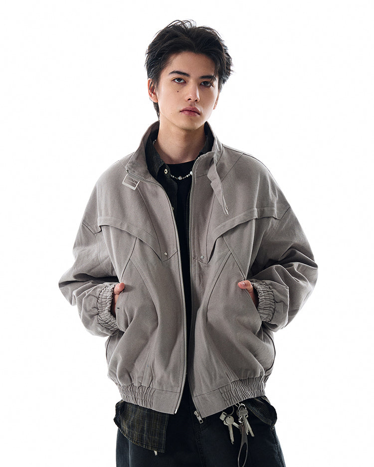 MADWITCH STAND COLLAR UTILITY JACKET #BE23