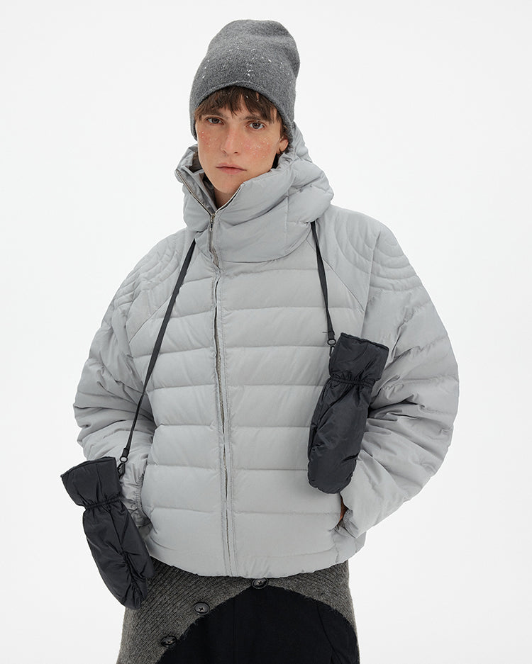 MADWITCH ZIP HOODED PUFFER JACKET #8929-50