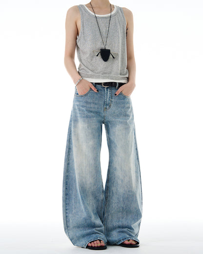 MADWITCH CLASSIC WIDE LEG DENIM #G6669-1