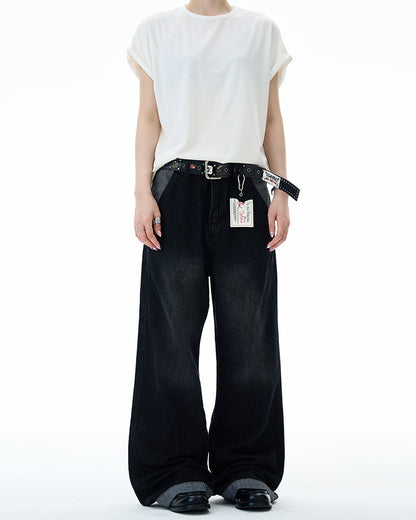 MADWITCH VINTAGE WASH STRAIGHT LEG JEANS #RK157