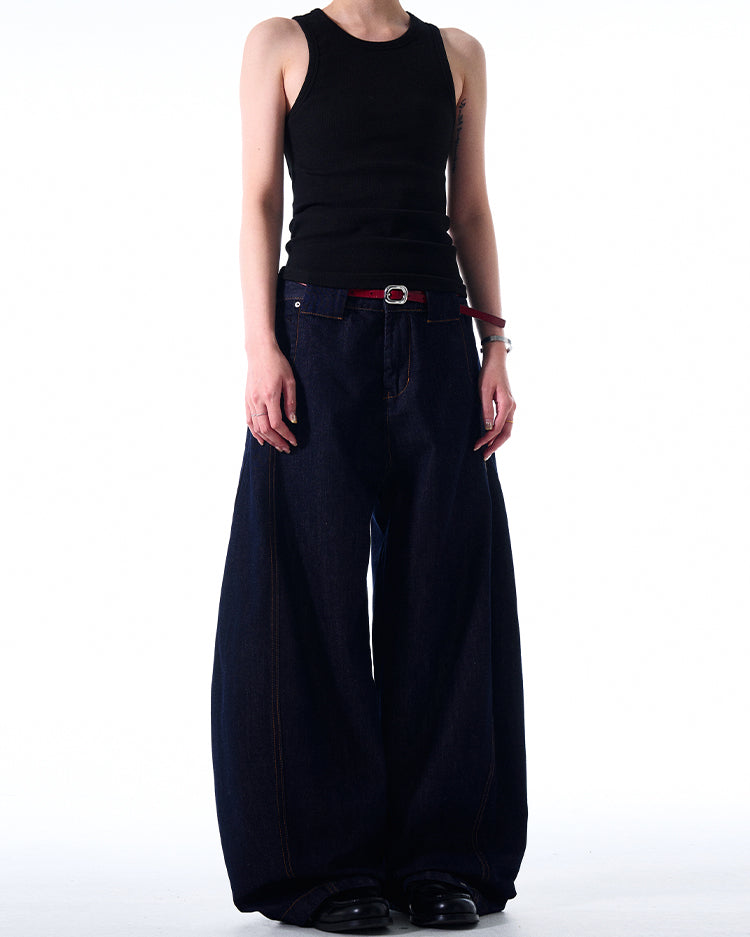 MADWITCH SIMPLE LOOSE-FIT JEANS #6480-1