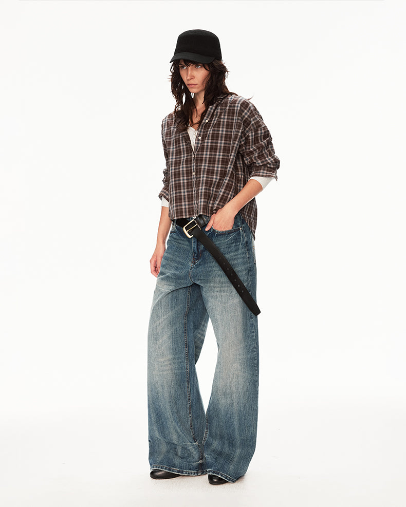 MADWIT HIGH STREET WIDE JEANS #DR8812