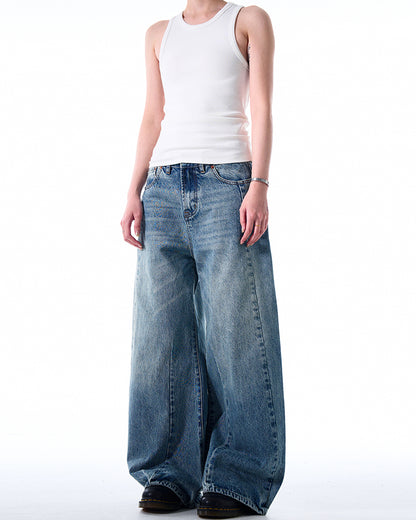 MADWITCH HEAVY-DUTY WIDE-LEG JEANS #CK9501