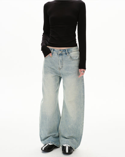 MADWITCH WASHED SLUNG JEANS #GPC9698