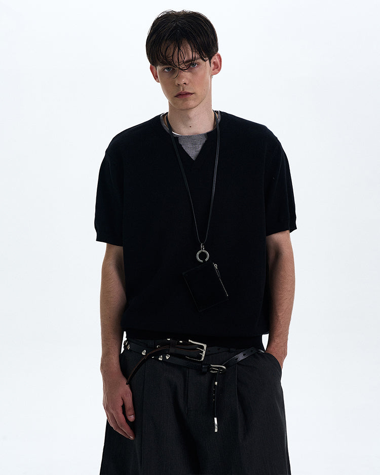 MADWITCH CLEANFIT V-NECK SHORT SLEEVE TEE #RS8358