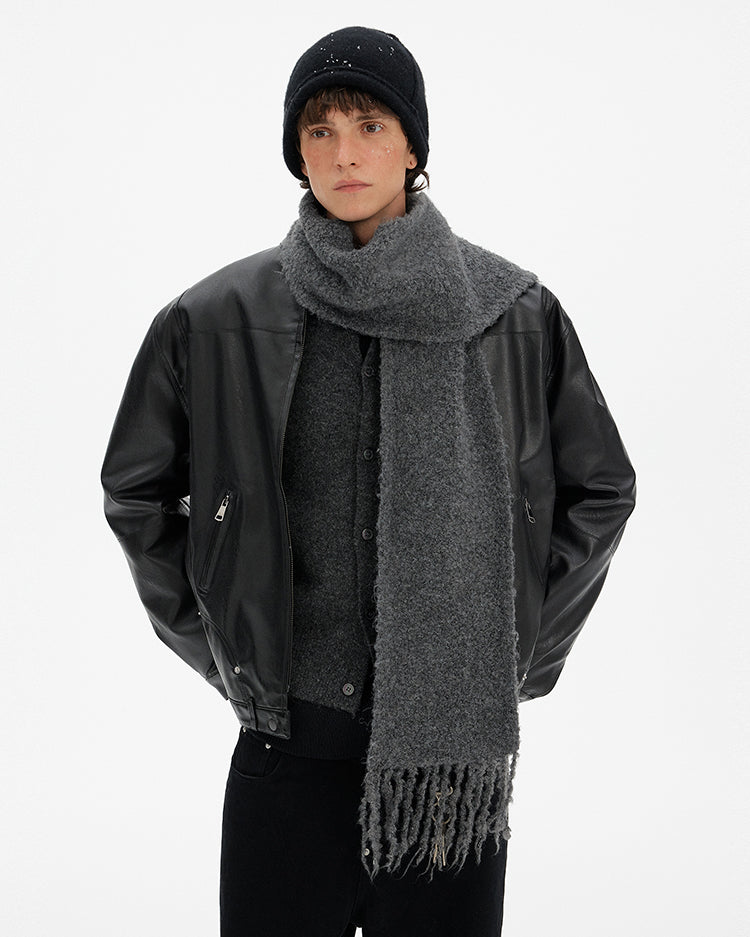 MADWITCH MINIMAL PU DOWN JACKET #YR002