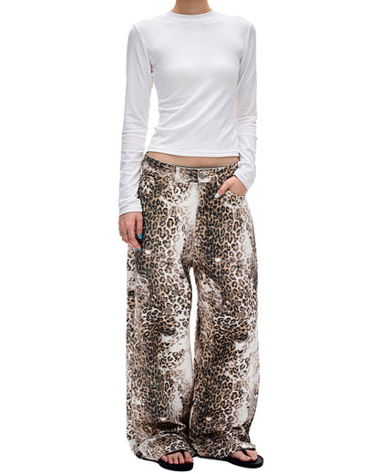 MADWITCH ARTISAN ANIMAL PRINT DENIM #DR6996