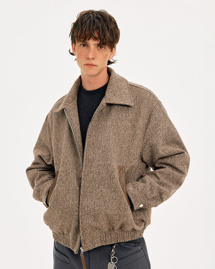 MADWITCH NOTCHED COLLAR QUILTED OVERCOAT #OY2557