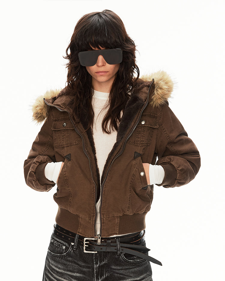 MADWITCH CANVAS HOODED JACKET #256192