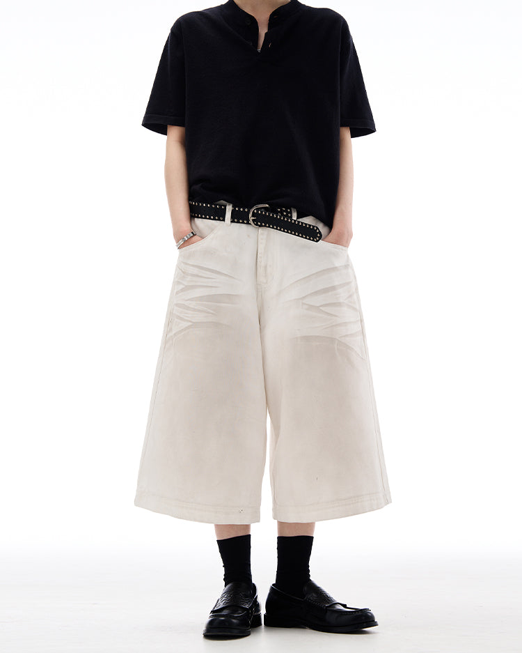 MADWITCH AMERICAN HIGH STREET CROPPED JEANS #L804