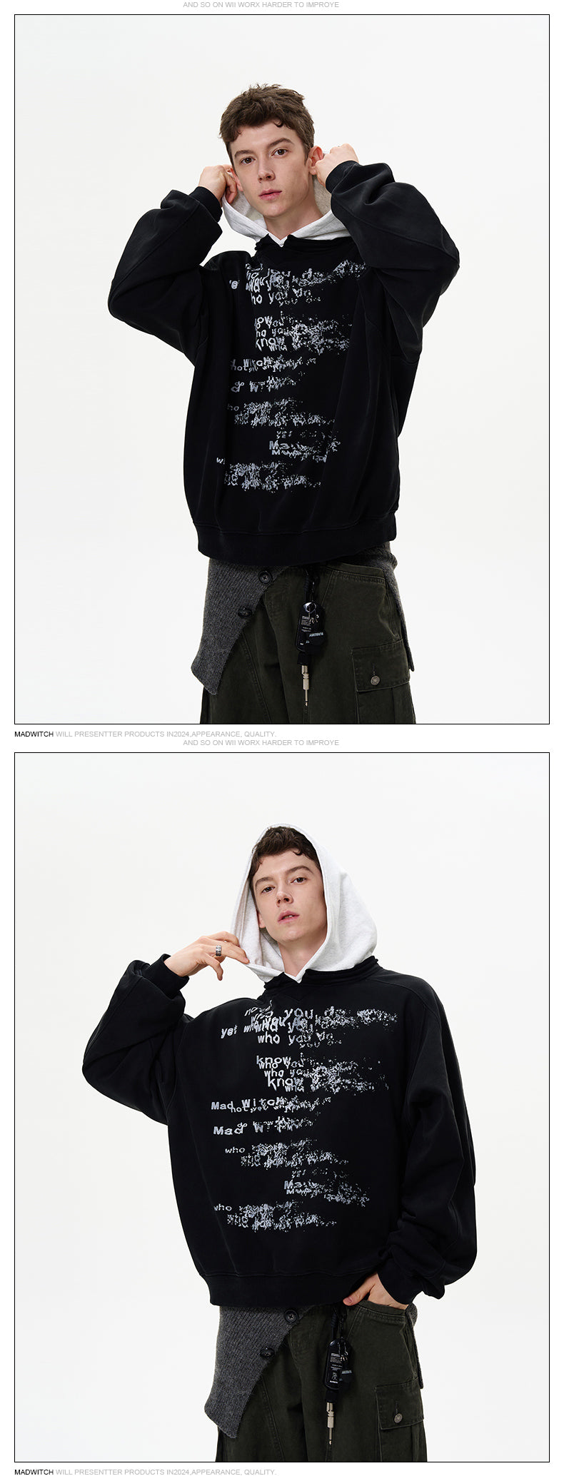 MADWITCH HOODED SWEATSHIRT #MD3607